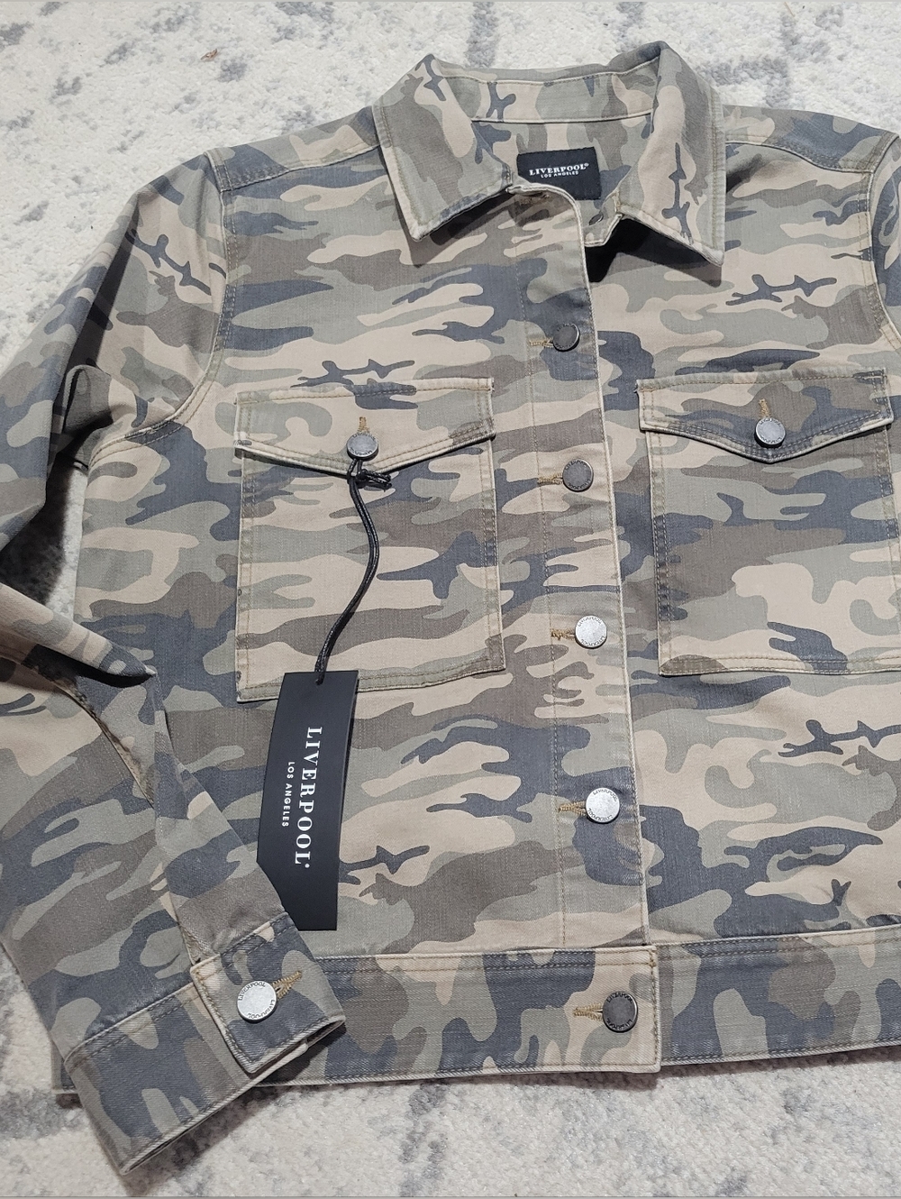 Liverpool Moss Camo Jacket in Green and Gray
